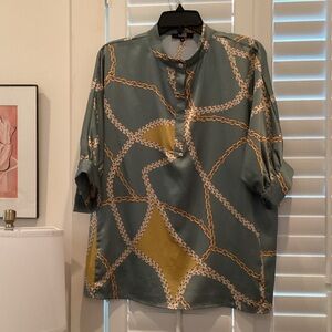 Elegant Chain Print Women's Top